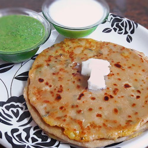Fresh parathas with ghee